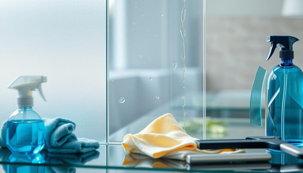 Verschiedene Glastypen Reinigung