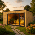 Fjordholz Gartenhaus Modell Q-BIC Alu 70 F