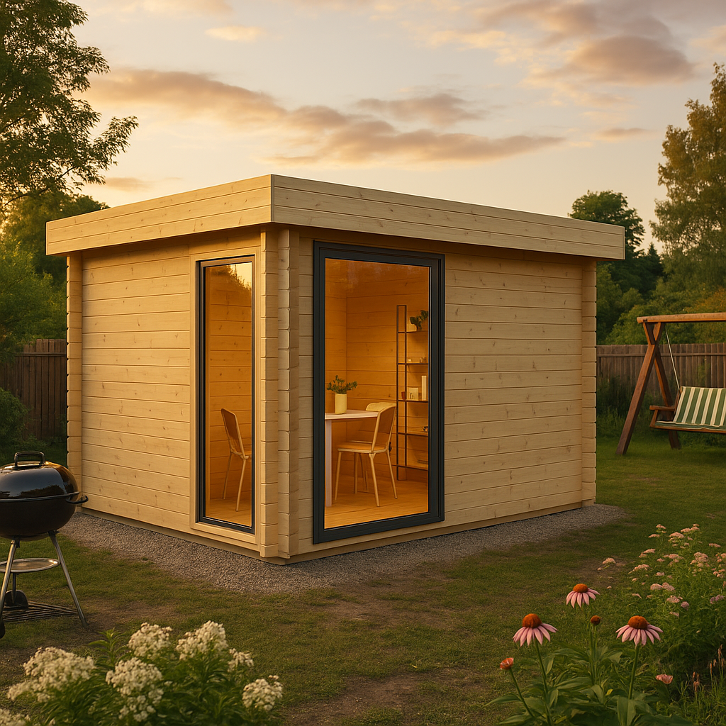 Fjordholz Gartenhaus Alu Concept 44 P