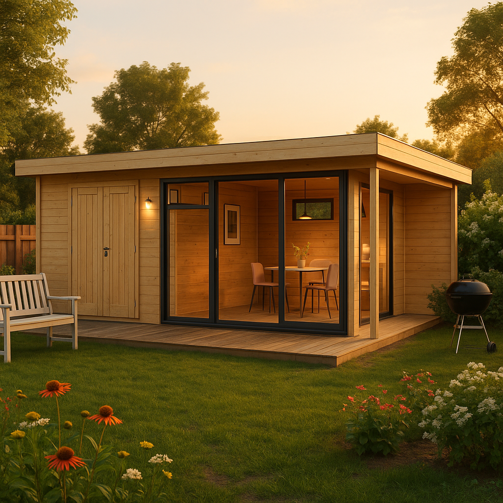 Fjordholz Gartenhaus Alu Concept Relax 44 C