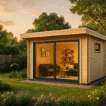 Fjordholz Gartenhaus Modell Kubi 44 Alu Concept
