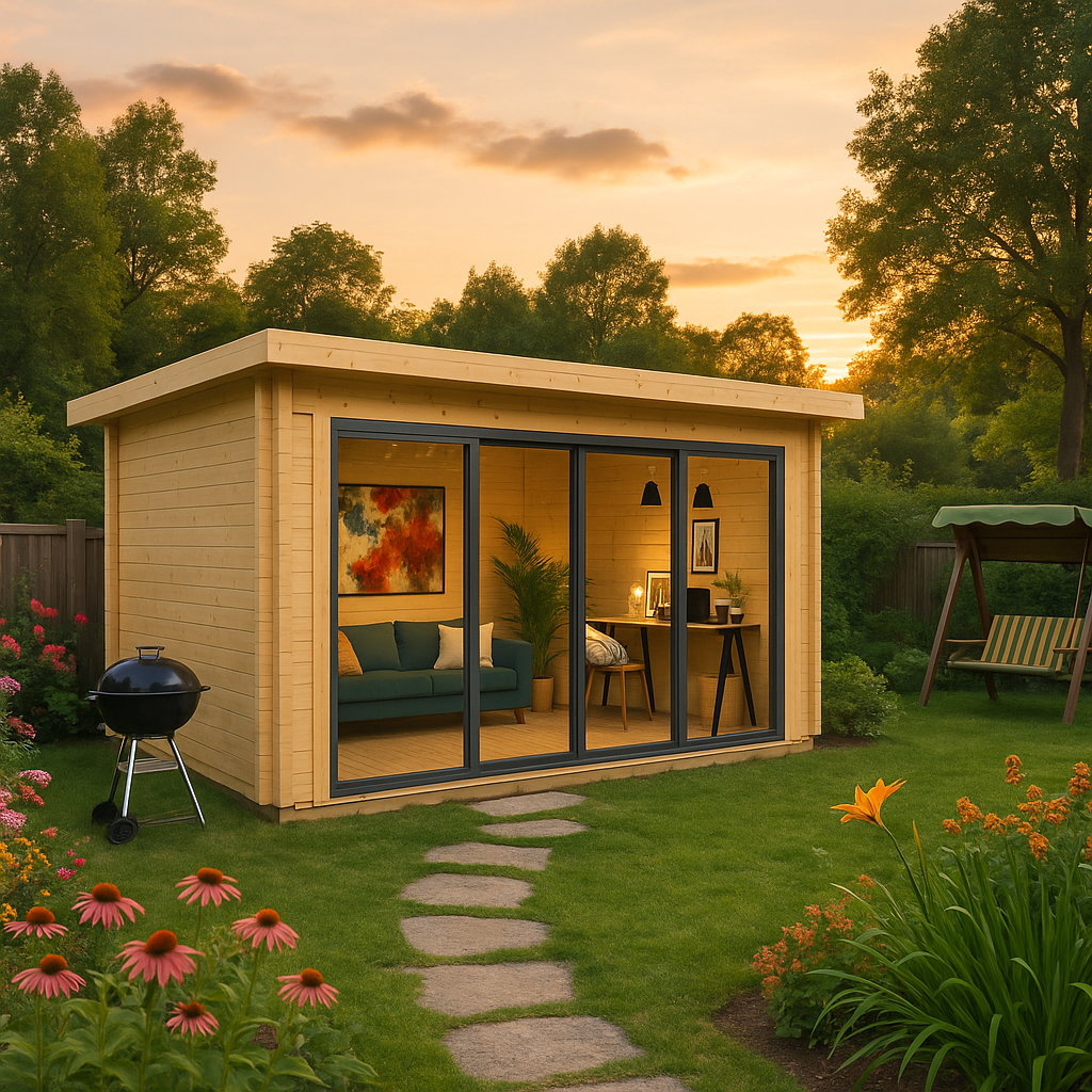 Fjordholz Gartenpavillon Modell Alu 44 D