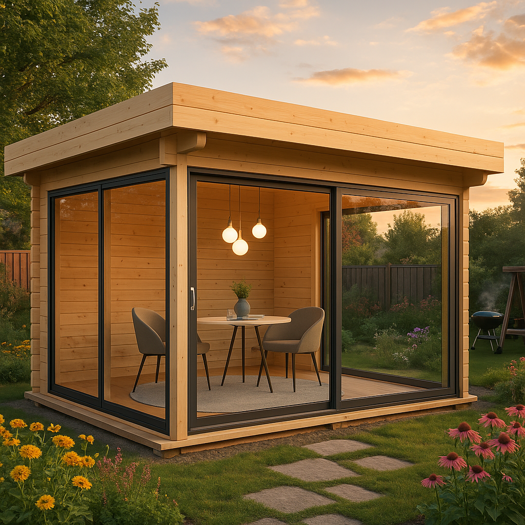 Fjordholz Glaspavillon Alu 44 B