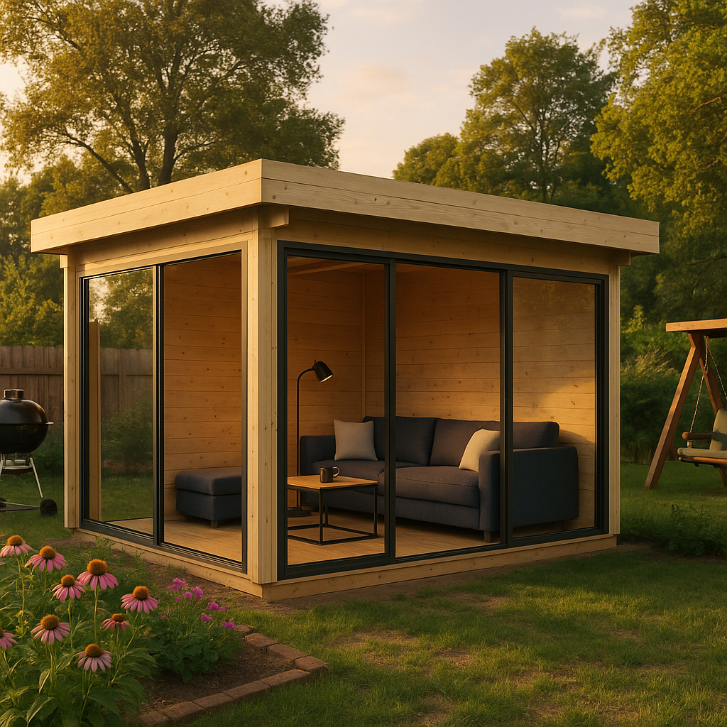 Fjordholz Glaspavillon Alu 44 C