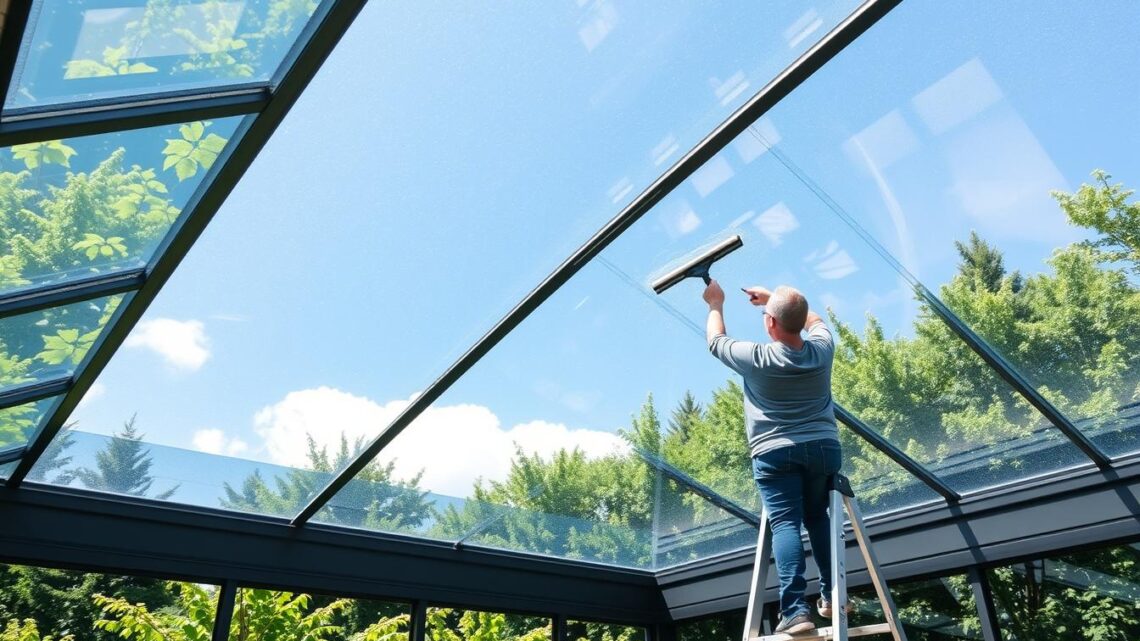 Glasdach reinigen: So können Sie Wintergarten, Terrassendach & Co. selber säubern