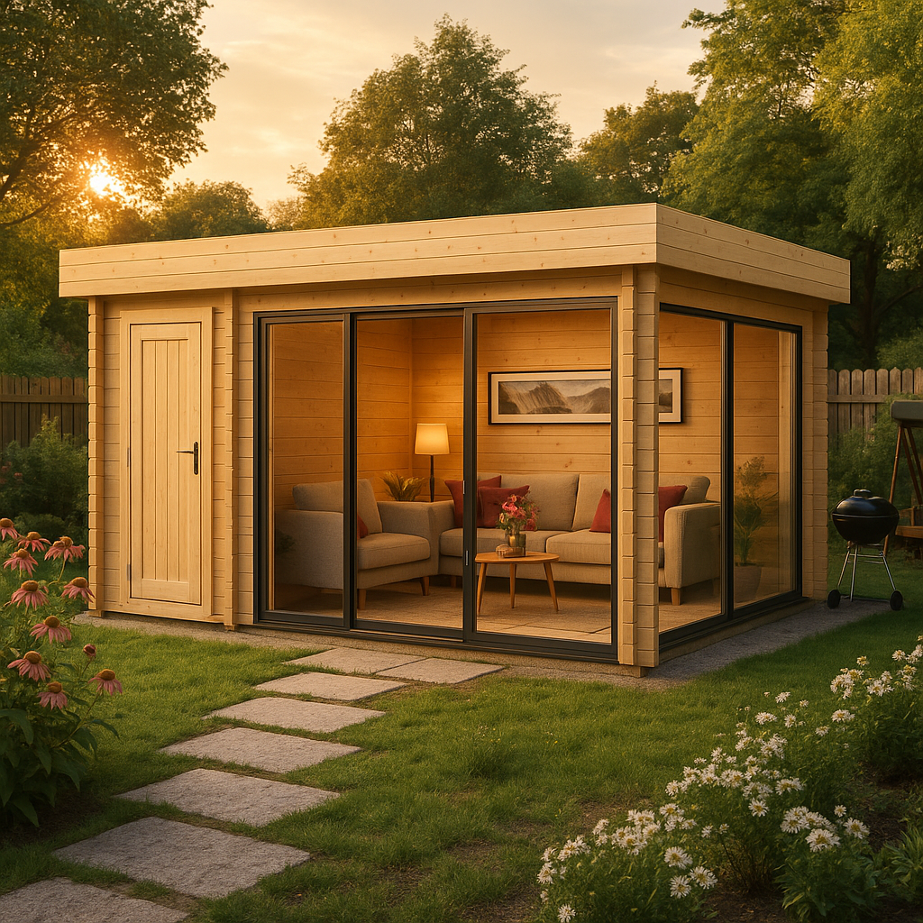 Fjordholz Gartenhaus Alu Concept 44 C