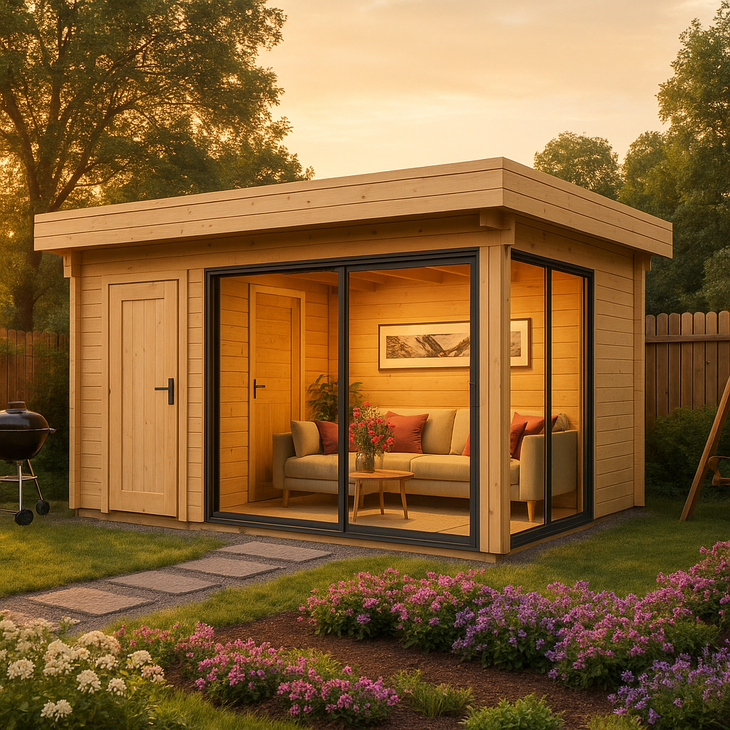Fjordholz Gartenhaus Alu Concept 44 C