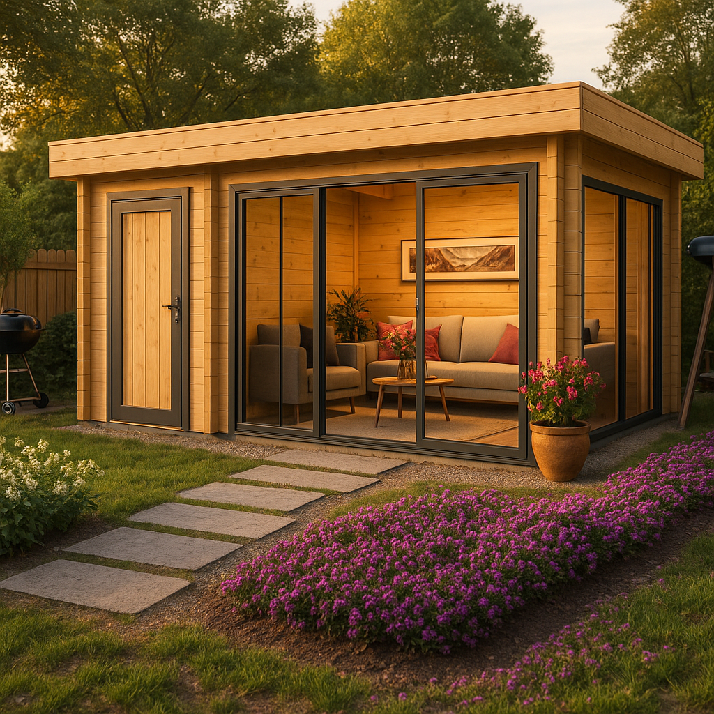 Fjordholz Gartenhaus Alu Concept 44 C