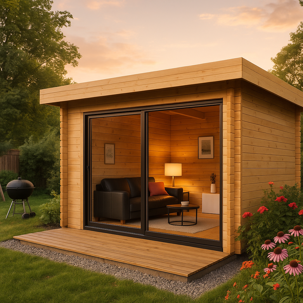 Fjordholz Gartenhaus Alu Concept 44 D