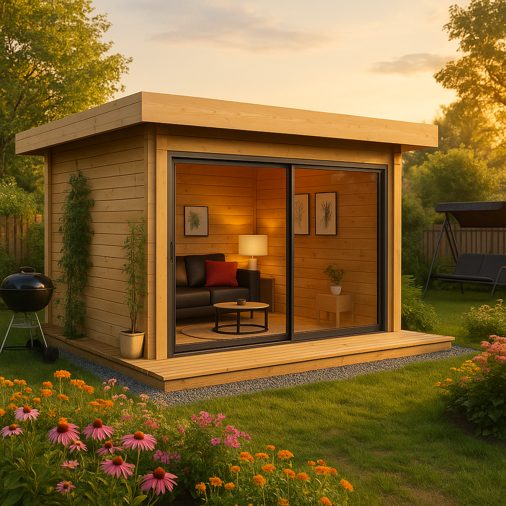 Fjordholz Gartenhaus Alu Concept 44 D
