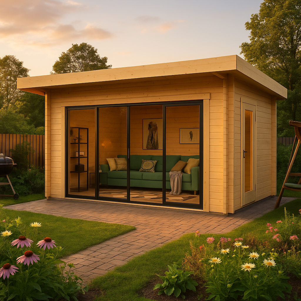 Fjordholz Gartenhaus Alu Concept 44 E