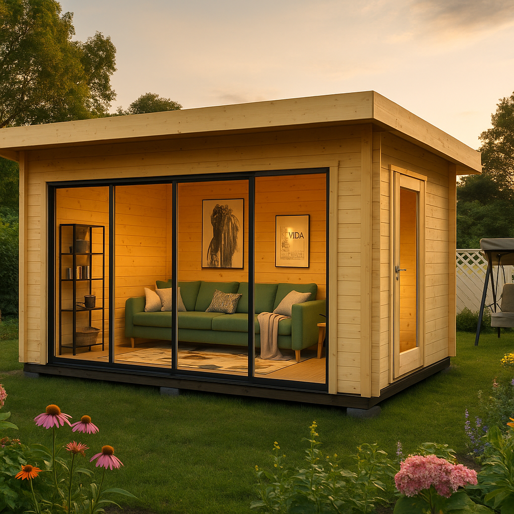 Fjordholz Gartenhaus Alu Concept 44 E