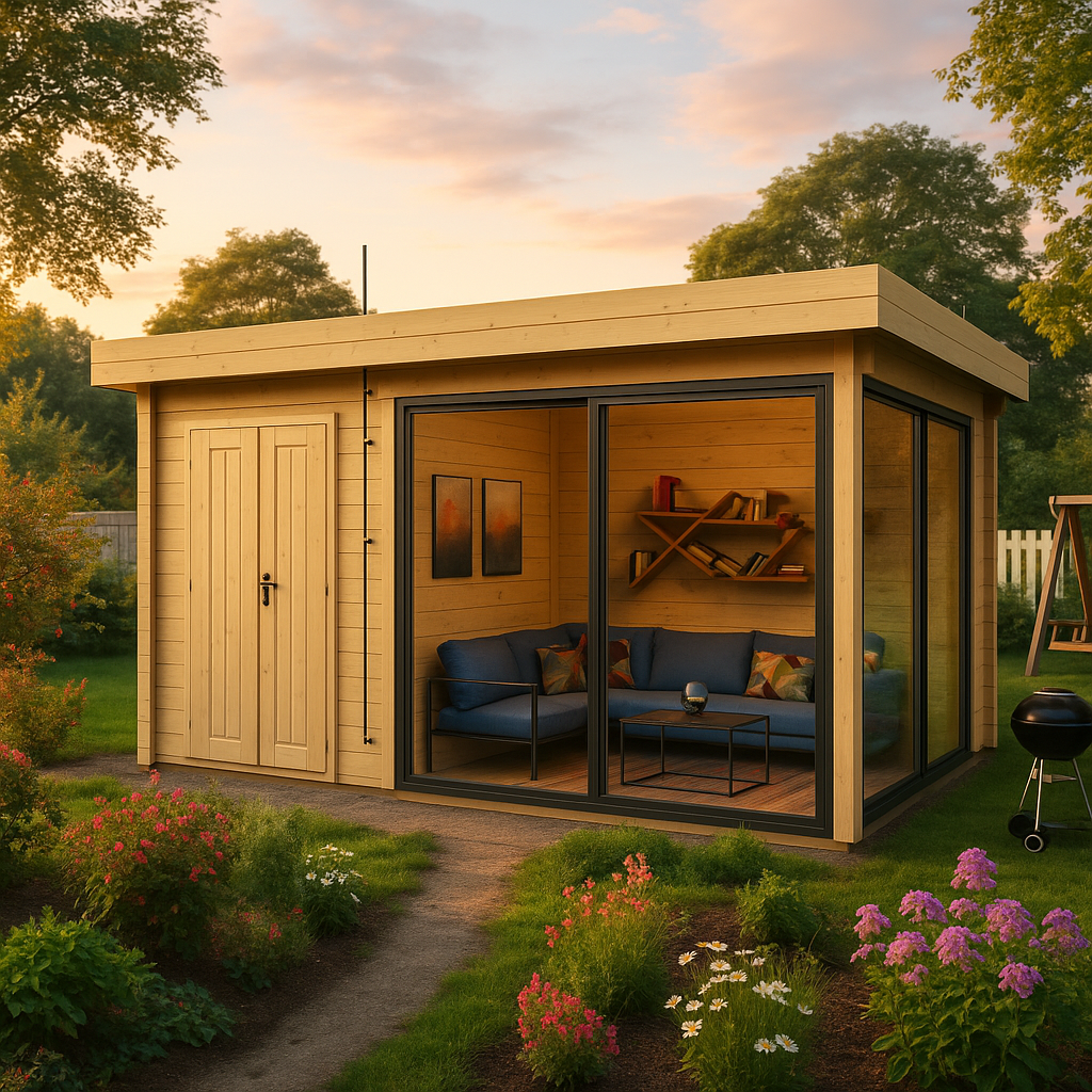 Fjordholz Gartenhaus Alu Concept 44 J