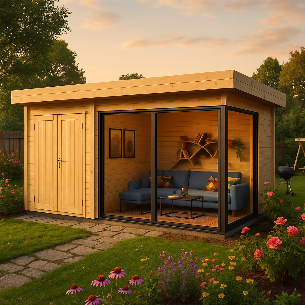 Fjordholz Gartenhaus Alu Concept 44 J