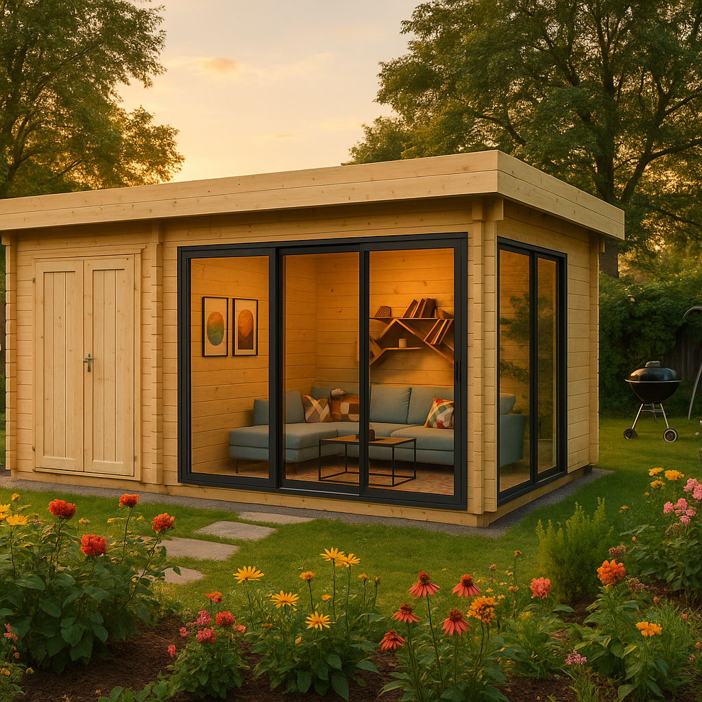 Fjordholz Gartenhaus Alu Concept 44 J