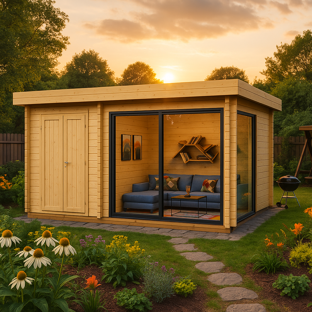 Fjordholz Gartenhaus Alu Concept 44 J