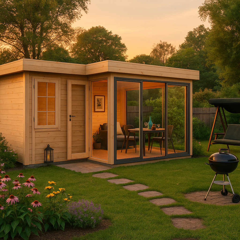 Fjordholz Gartenhaus Alu Concept 44 M