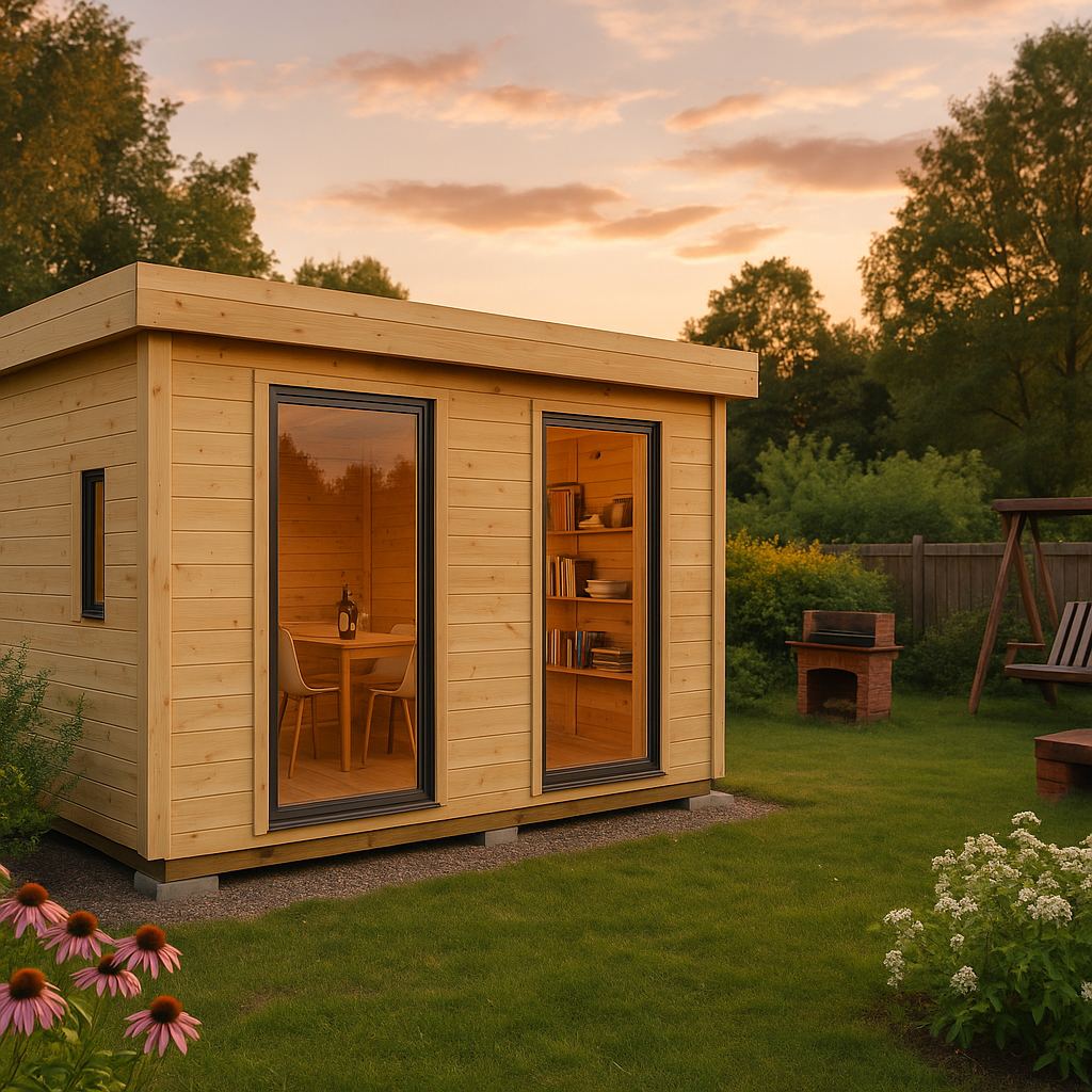 Fjordholz Gartenhaus Alu Concept 44 P