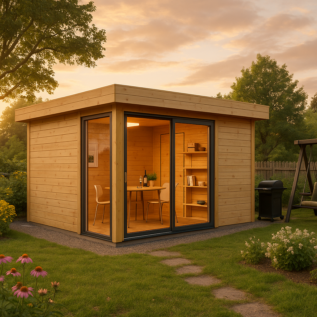 Fjordholz Gartenhaus Alu Concept 44 P