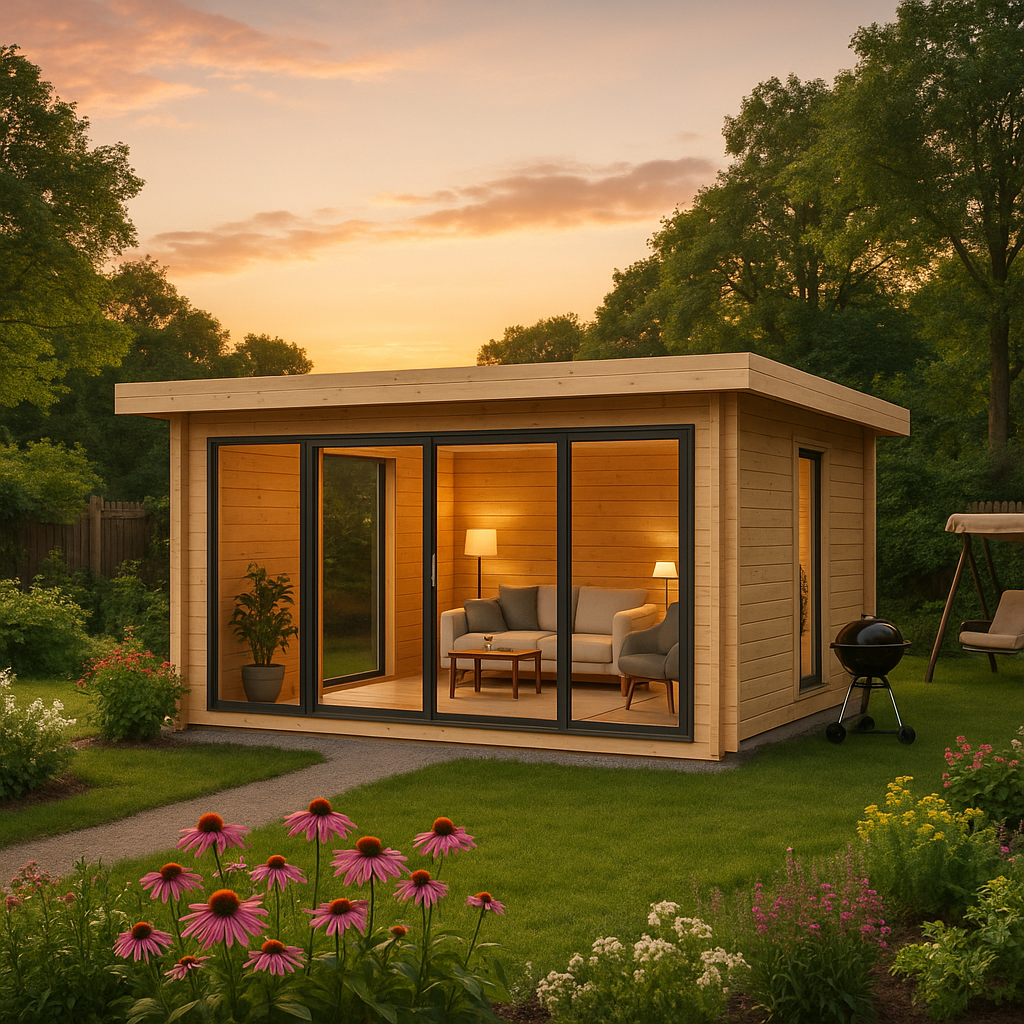 Fjordholz Gartenhaus Alu Concept 44 Q