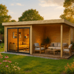 Fjordholz Gartenhaus Alu Concept 70 A mit Anbau