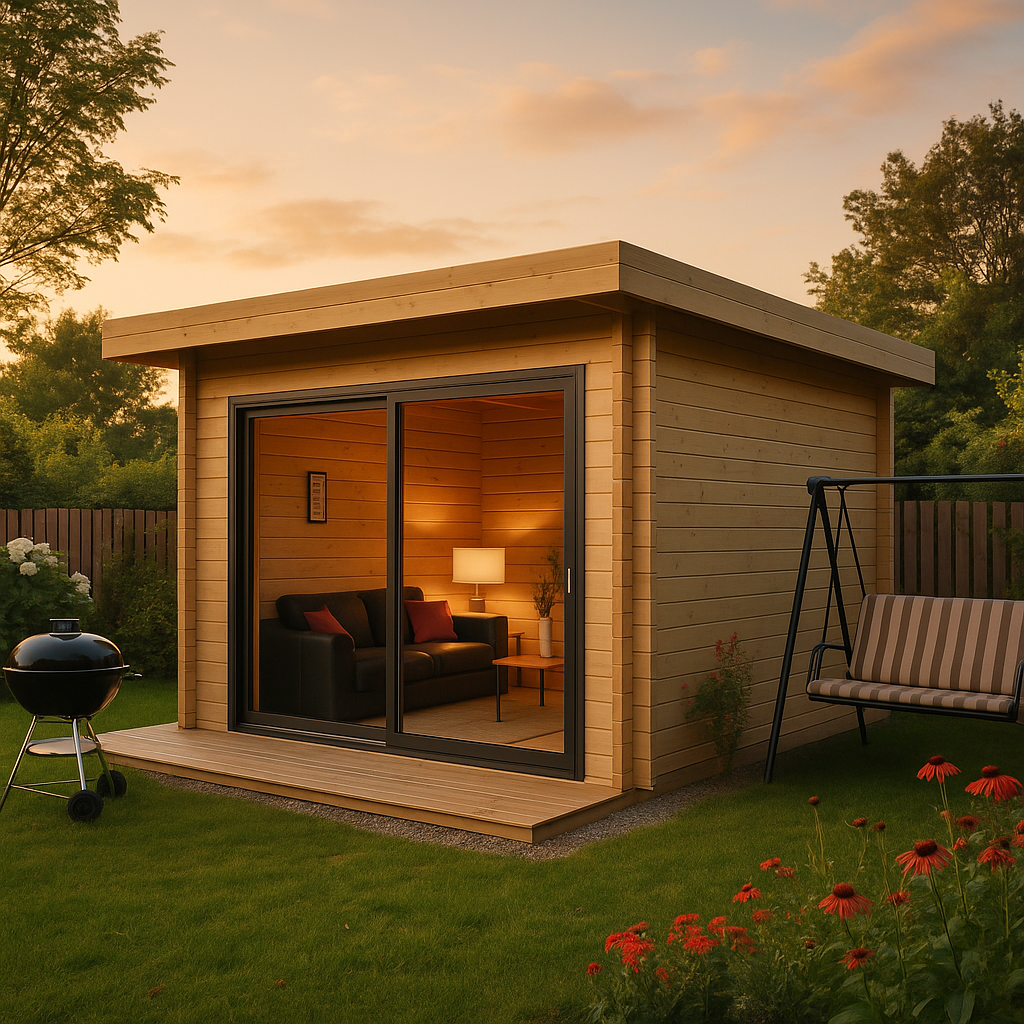 Fjordholz Gartenhaus Alu Concept 70 D