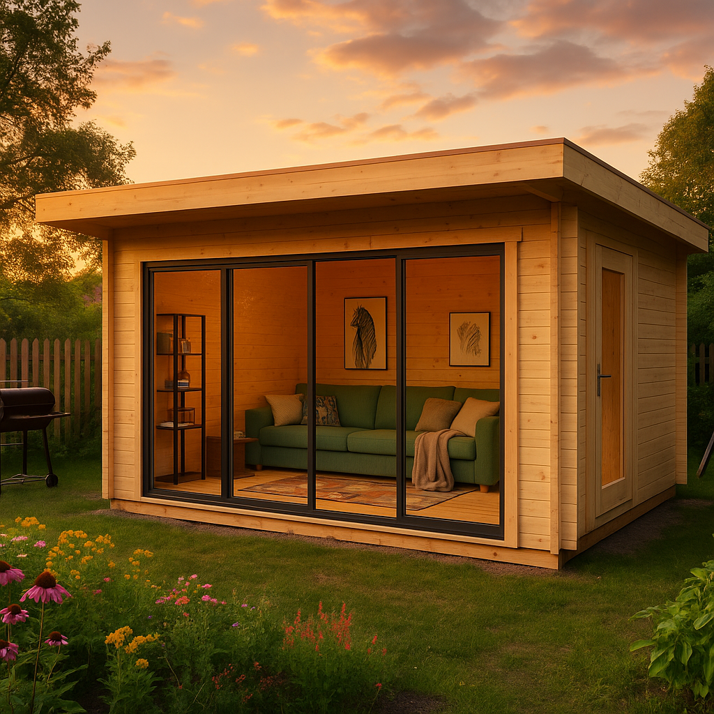 Fjordholz Gartenhaus Alu Concept 70 E