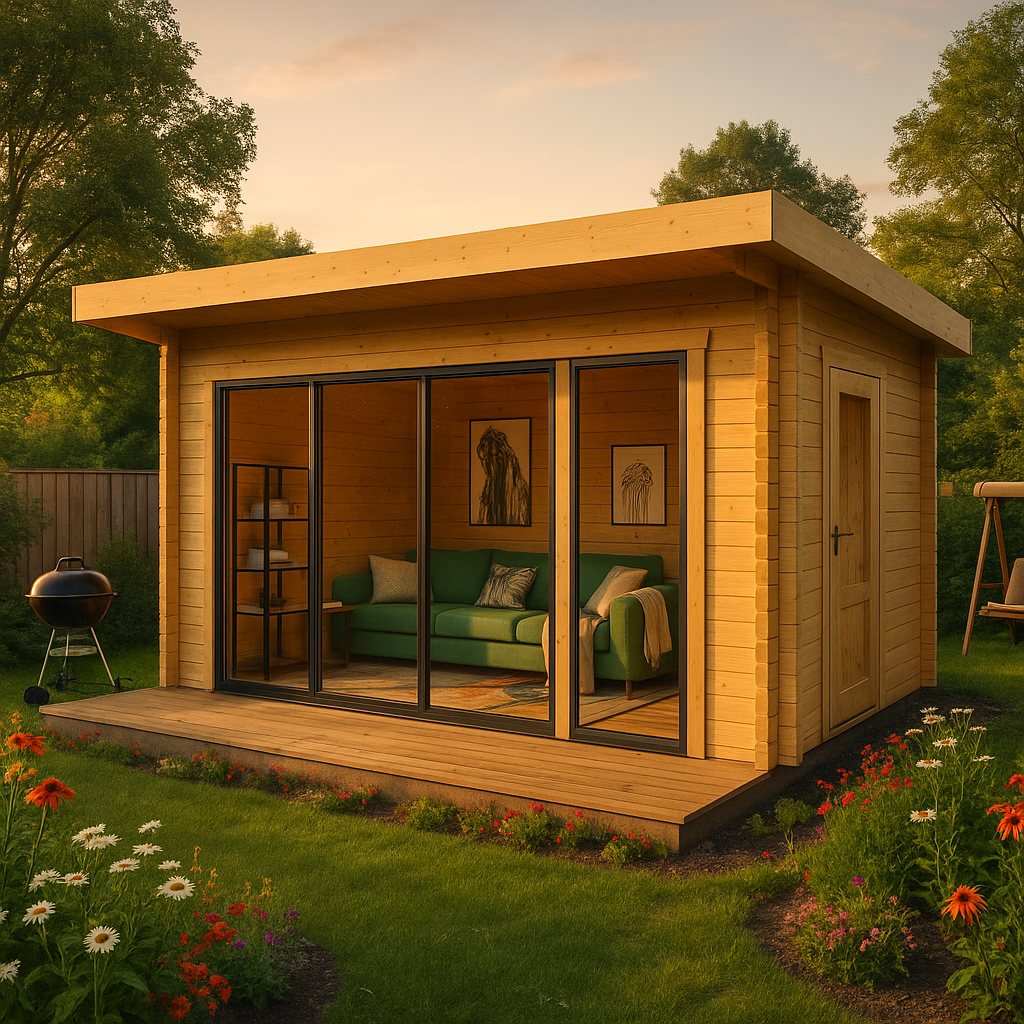 Fjordholz Gartenhaus Alu Concept 70 E