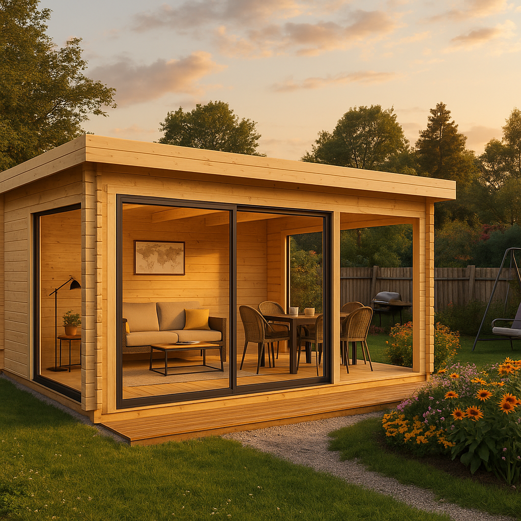 Fjordholz Gartenhaus Alu Concept 70 O