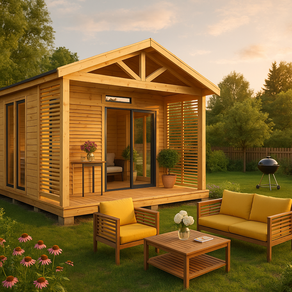 Fjordholz Gartenhaus Alu Concept Arosa 44 A