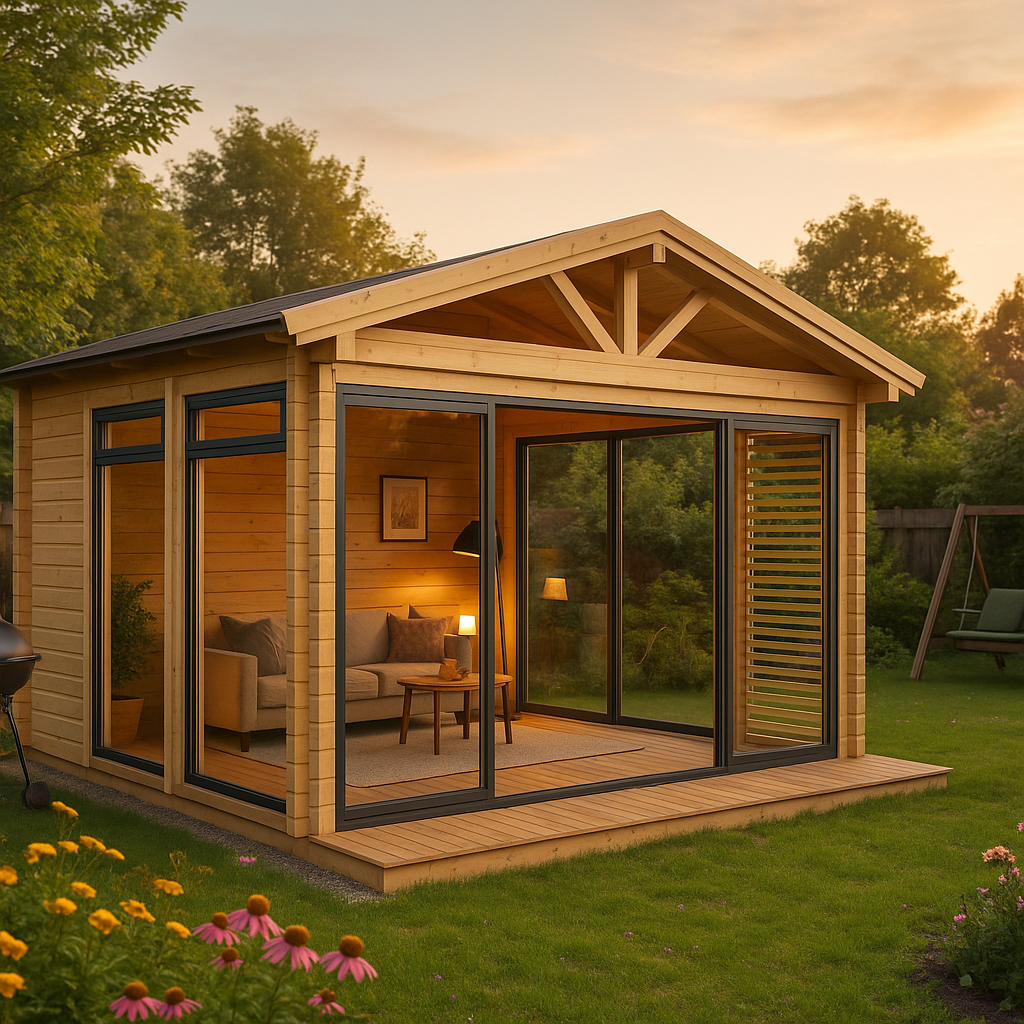 Fjordholz Gartenhaus Alu Concept Arosa 44 C