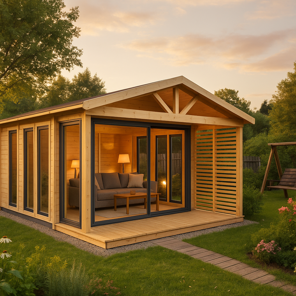 Fjordholz Gartenhaus Alu Concept Arosa 44 C