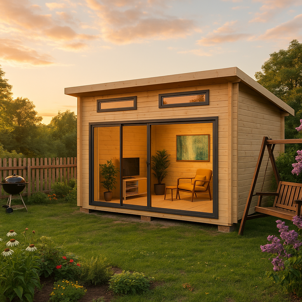 Fjordholz Gartenhaus Alu Concept Jara 44 A