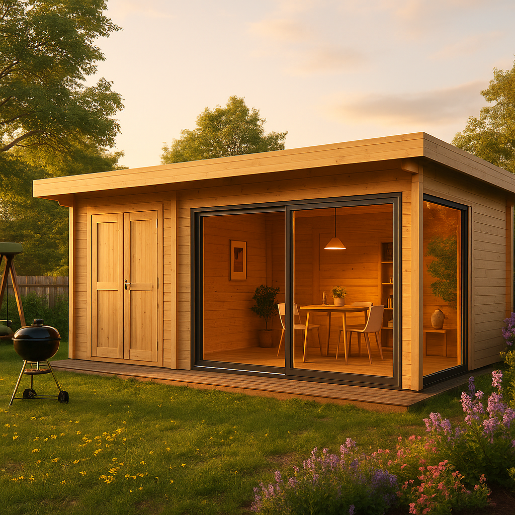 Fjordholz Gartenhaus Alu Concept Relax 44 C