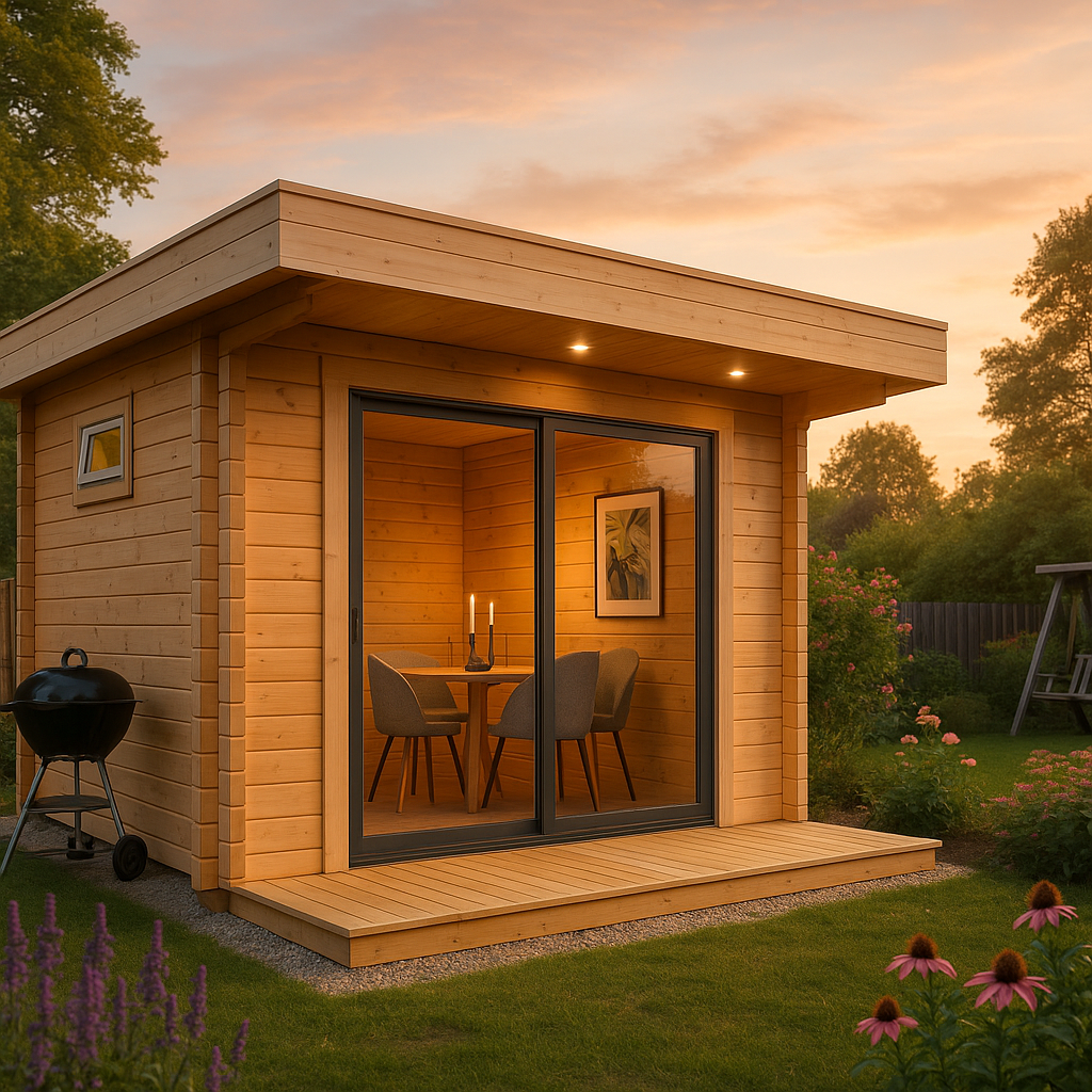 Fjordholz Gartenhaus Alu Concept Relax 44 D