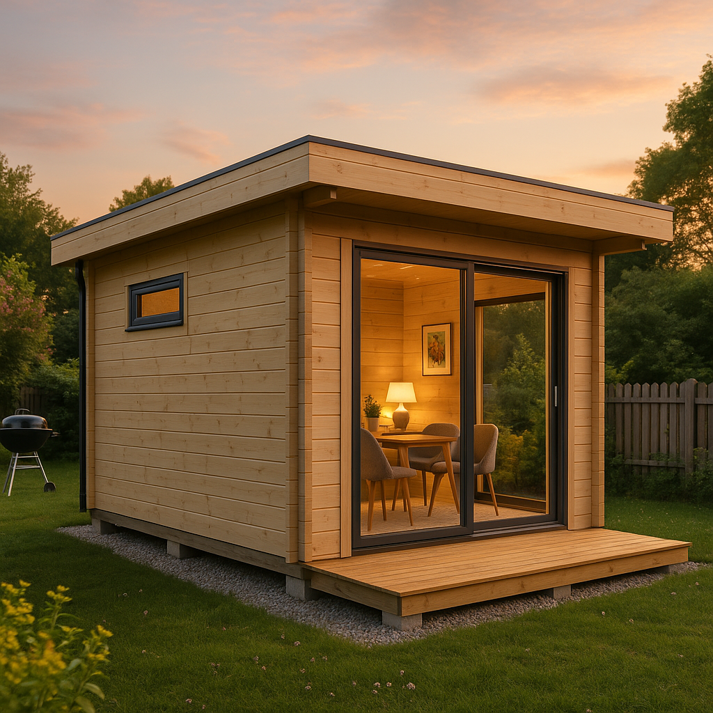 Fjordholz Gartenhaus Alu Concept Relax 44 D