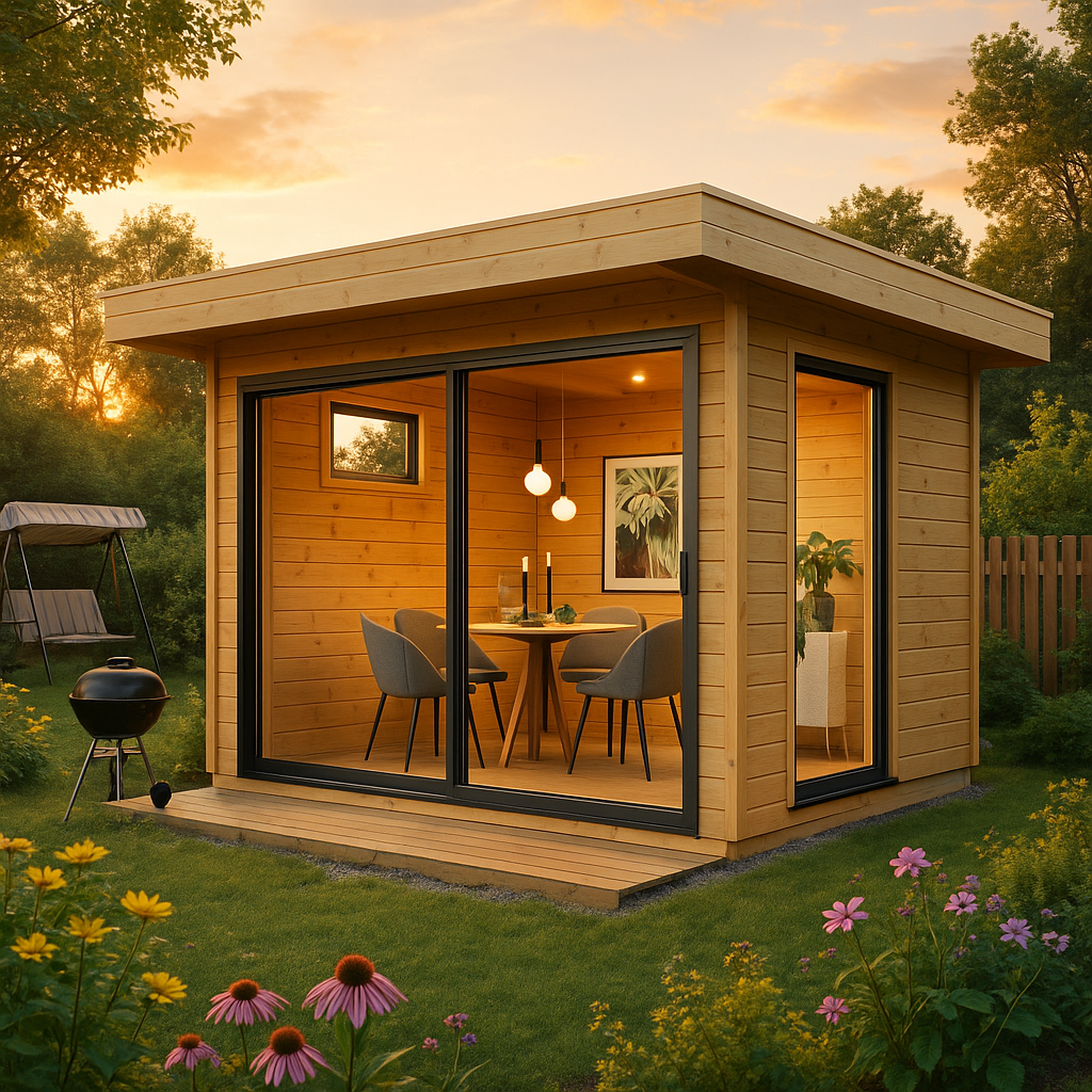 Fjordholz Gartenhaus Alu Concept Relax 44 D