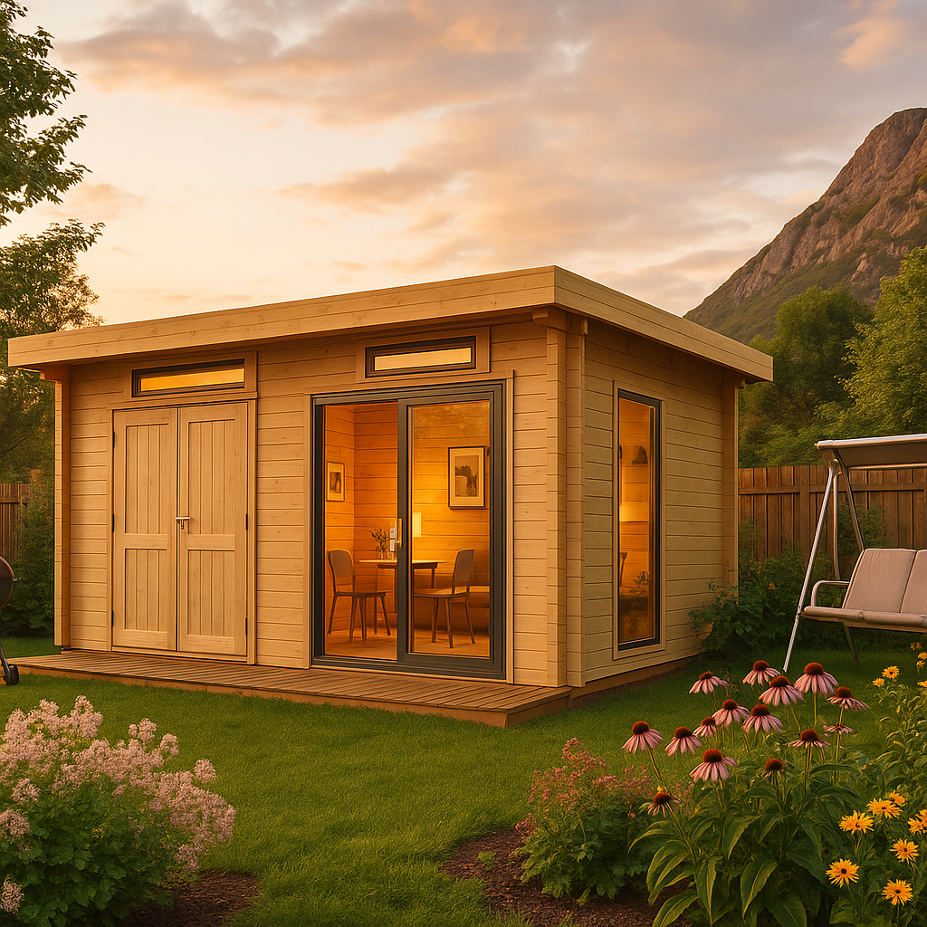 Fjordholz Gartenhaus Alu Concept Relax 70 C