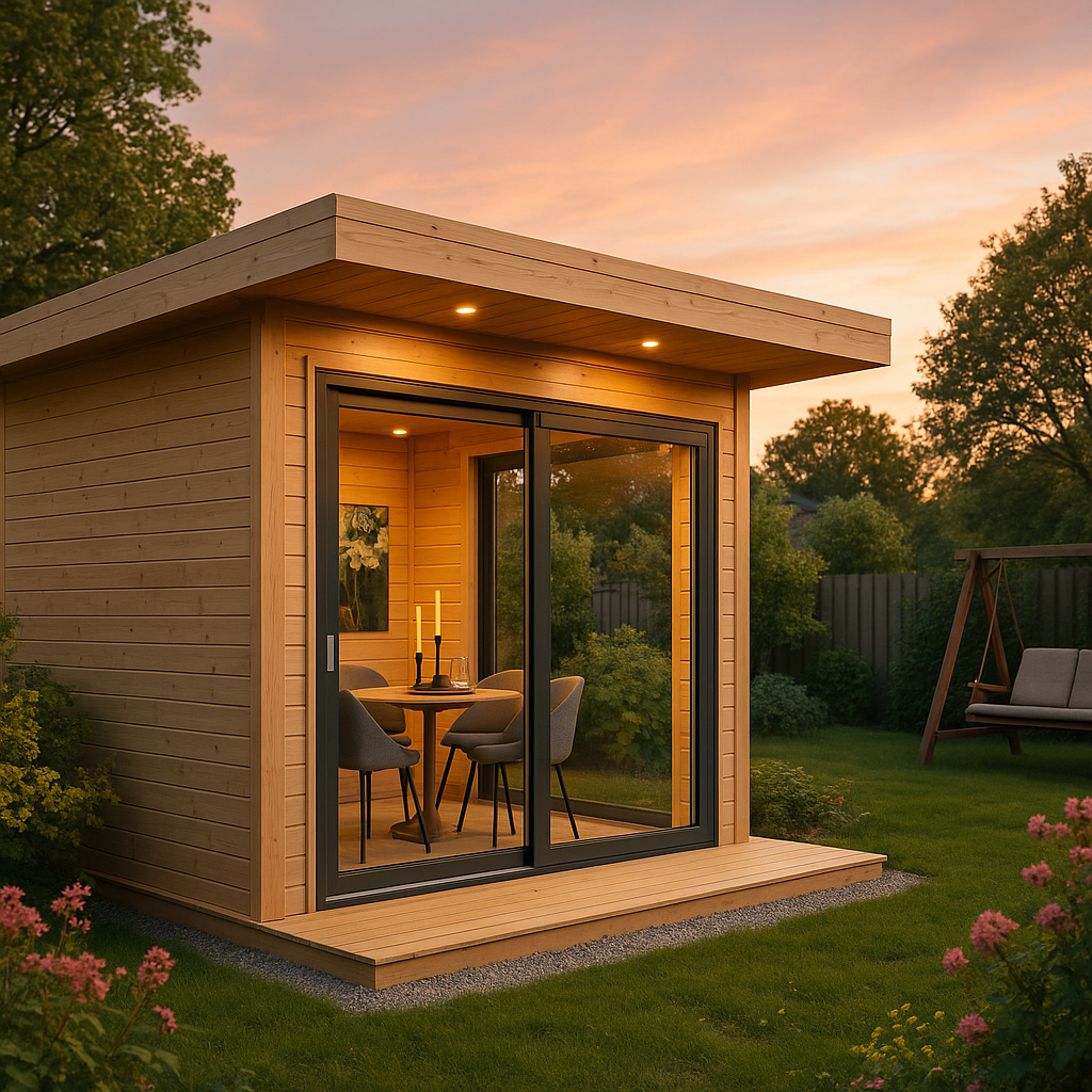 Fjordholz Gartenhaus Alu Concept Relax 70 D