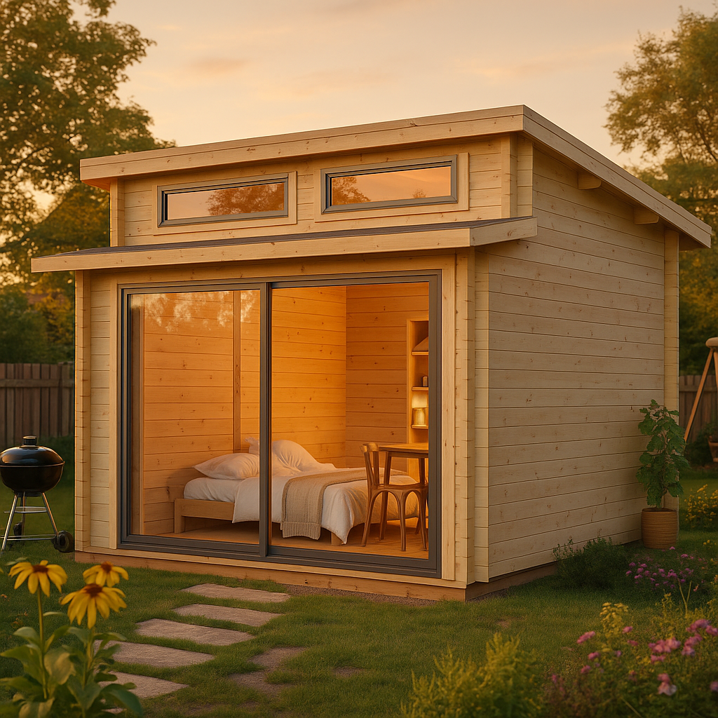 Fjordholz Gartenhaus Avantgarde 44-A Alu