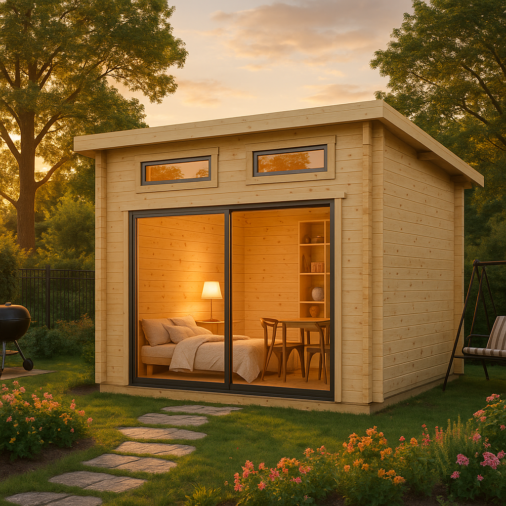 Fjordholz Gartenhaus Avantgarde 44-A Alu