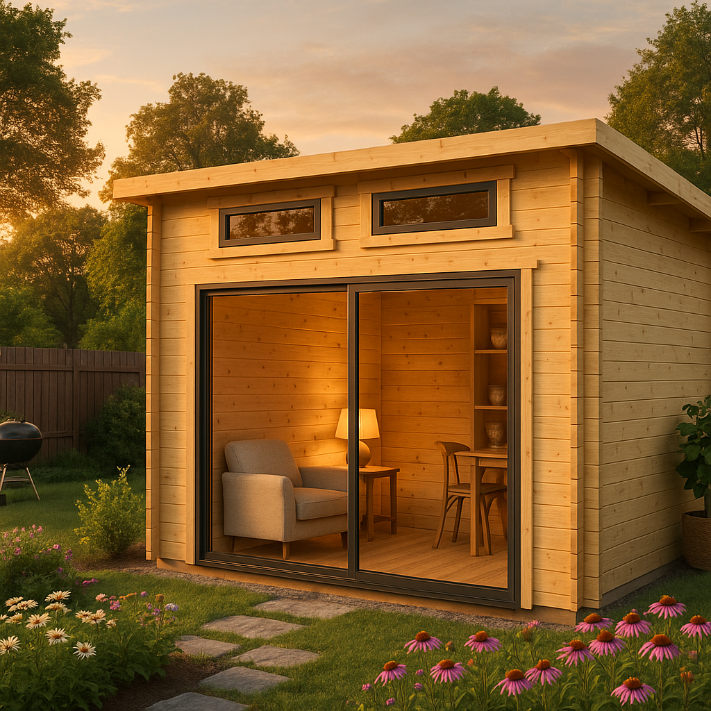 Fjordholz Gartenhaus Avantgarde 44-A Alu