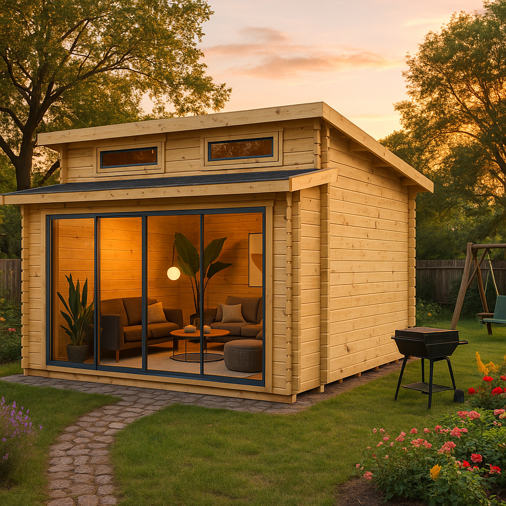 Fjordholz Gartenhaus Avantgarde 44-B Alu