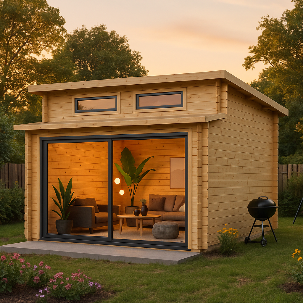 Fjordholz Gartenhaus Avantgarde 44-B Alu