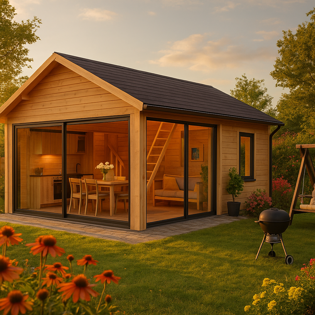 Fjordholz Gartenhaus Lounge Marek