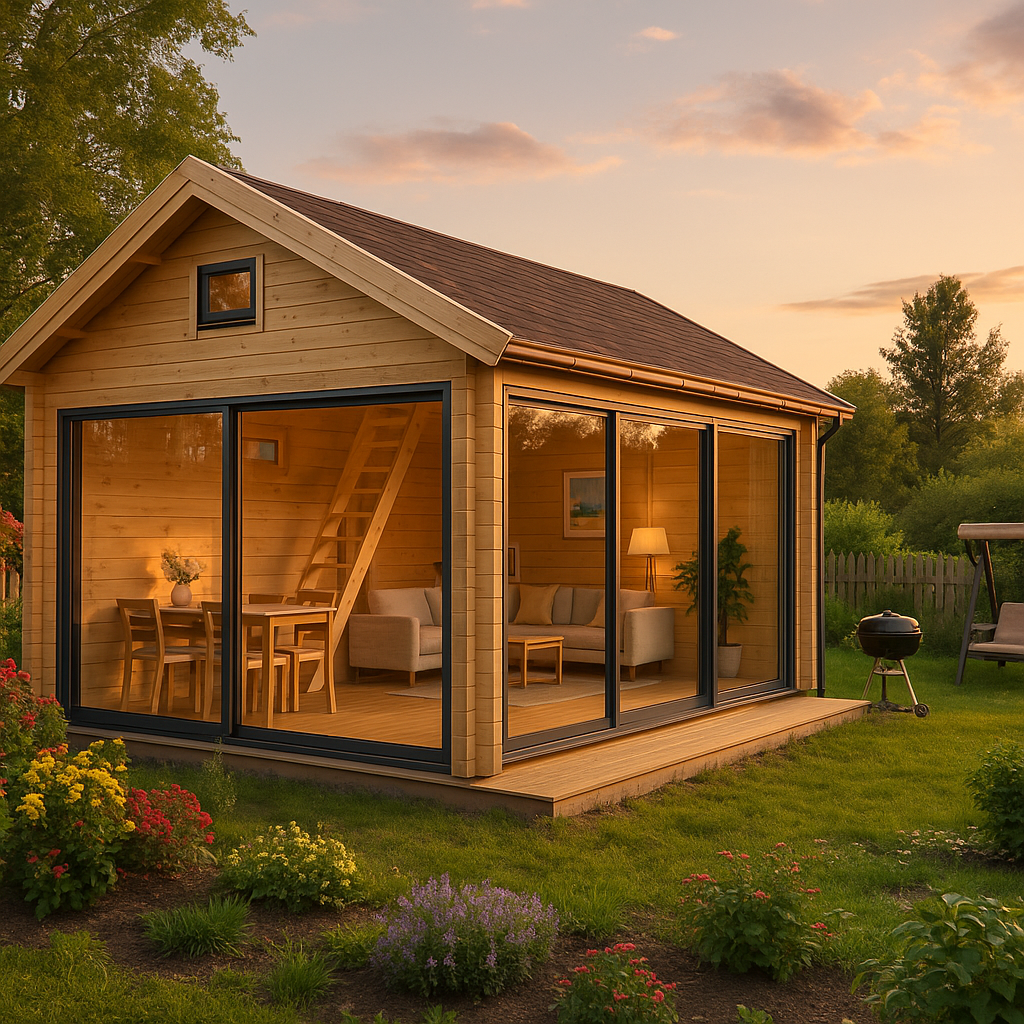 Fjordholz Gartenhaus Lounge Marek