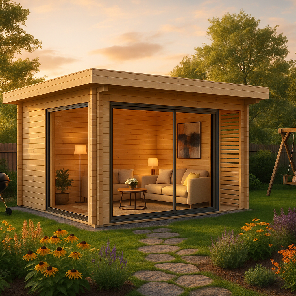 Fjordholz Gartenhaus Modell Bobby 44 Alu