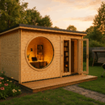 Fjordholz Gartenhaus Modell Office Box Größe L nat