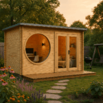 Fjordholz Gartenhaus Modell Office Box Größe M nat