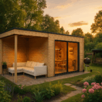 Fjordholz Gartenhaus Modell Q-BIC Alu 44 A + SD